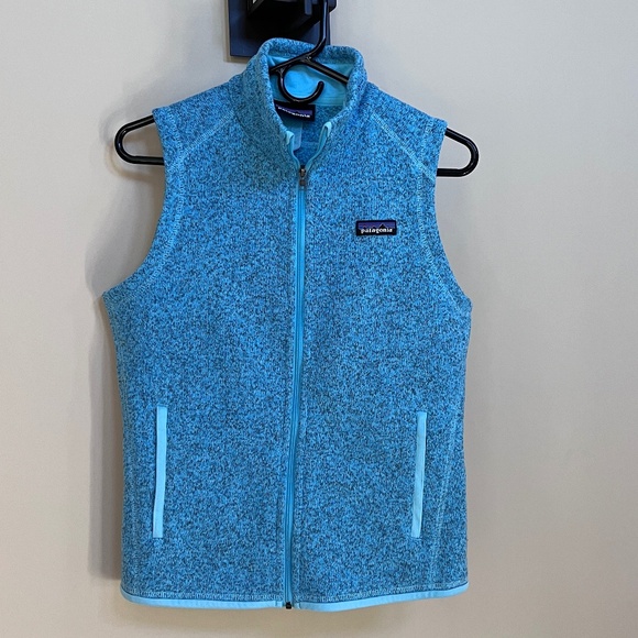 Patagonia Better Sweater Vest Small Style STY25886 aqua Blue Heather - Picture 1 of 9